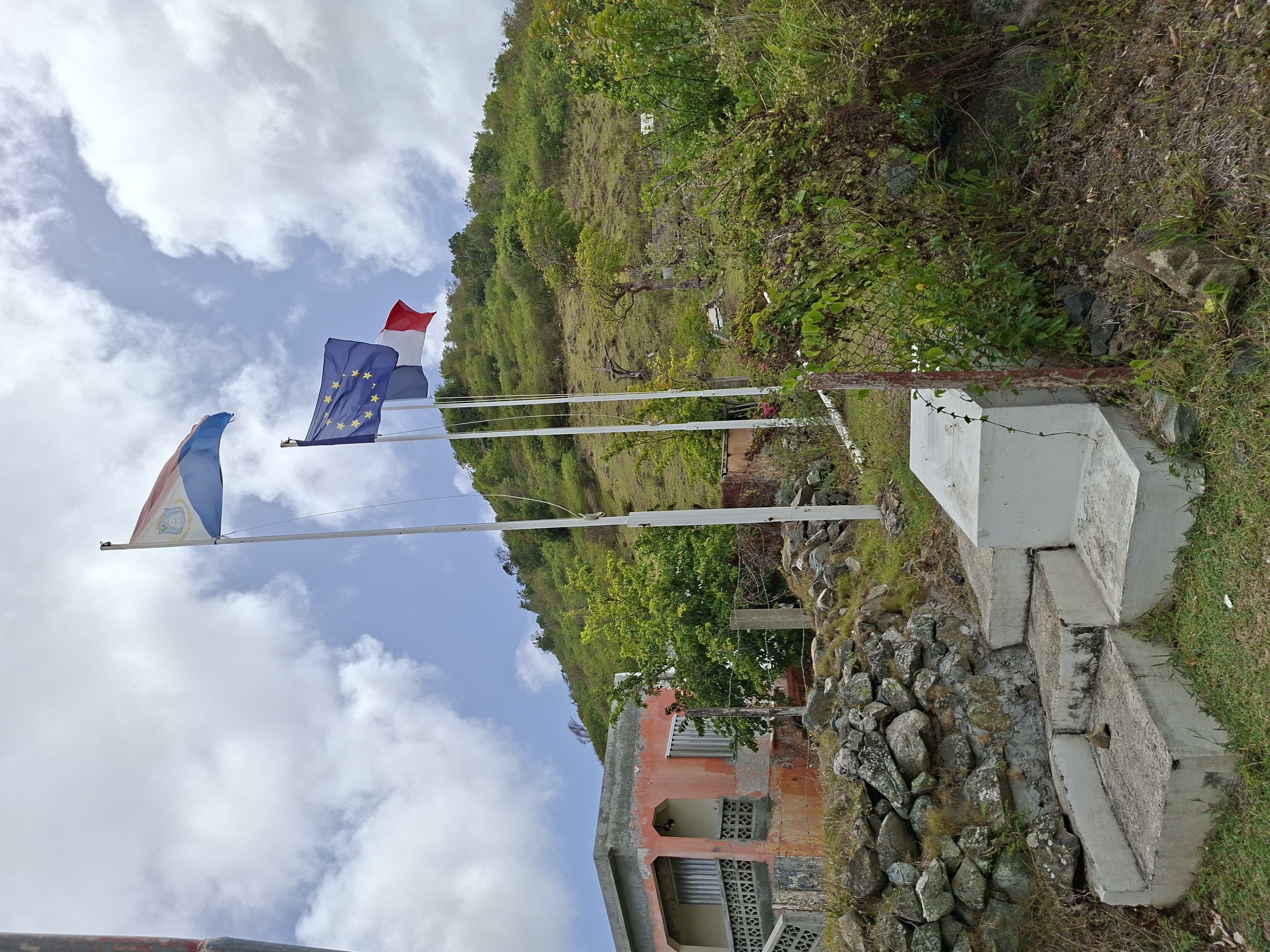 Place of border declaration between Holland and France, St. Martin
